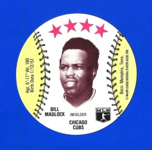1976 ISALY'S / SWEET WILLIAM BASEBALL DISC - BILL MADLOCK NM+ CHICAGO CUBS - Bild 1 von 2