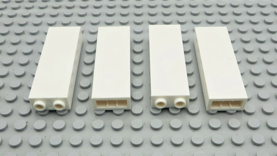 LEGO Lot of 4 WHITE Wall Panels 1x2x5 Bricks with Open Studs Part 2454 - Image 1 of 1
