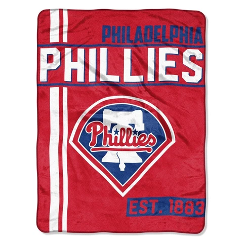 Northwest MLB Philadelphia Phillies Micro Raschel Throw, One Size, Multicolor Cover