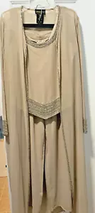 MetroStyle 3-piece Beaded Mother of the Bride/Groom Outfit, Size 14 - Picture 1 of 18