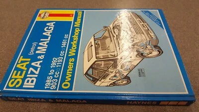 SEAT IBIZA & MALAGA * HAYNES 1609 WORKSHOP MANUAL * 1985 to 1992  - Image 1 of 4