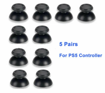 10pcs Black Replacement Thumbsticks for PS5 Controller, Analog Stick Joystick - Image 1 of 4