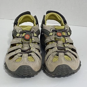 MERRELL Chameleon II Women's Vibram Sole Hiking Shoes Sz 7M Green Sandala - Picture 1 of 9