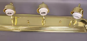SUNLITE B648D/PB/AL 6 light 60w 48 inch polished brass bath fixture - Picture 1 of 5