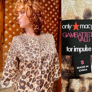 GIAMBATTISTA VALLI For Impulse GOLDEN Shimmer LEOPARD Duster Swing JACKE Gr. S - Bild 1 von 24