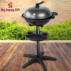 Grillz Electric BBQ Grill Smoker Outdoor Kitchen Kettle Portable Non Stick Oven - Picture 1 of 8