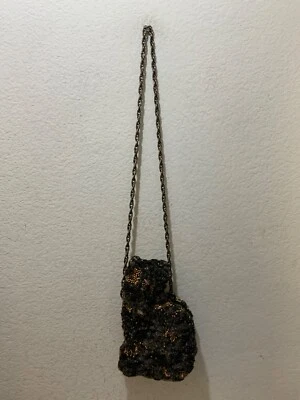 MARY FRANCES Bolso de mano con cuentas para gato con correa de cadena Foto 1 de 4