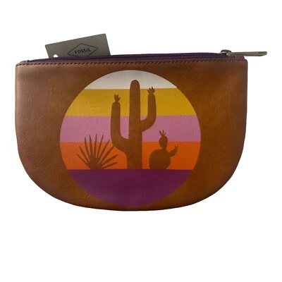 Bolso Bolsa Fósil Cierre con Cremallera Sofía U Cremallera Marrón Sahara Sol Cactus Gráfico Vaquera Foto 1 de 4