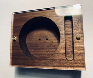 storage box for MM/MC Cartridge transport box handmade black walnut wood - Picture 1 of 2