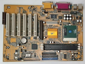 Elitegroup P6ISA-II Sockel 370 AGP retro Mainboard + Pentium III 933MHz + 256MB - Bild 1 von 3