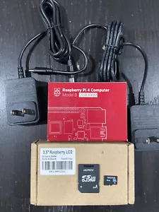 NIB Raspberry Pi 4 2GB - 3.5” Touchscreen w/Stylus, 2 Power Adapters & 8gb Sd - Picture 1 of 7