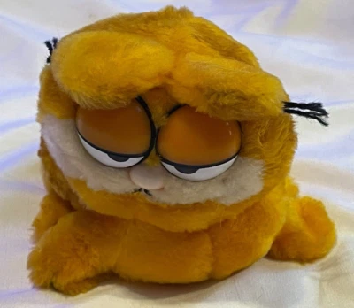 Dakin Garfield Cat Plush 5-inch Tiger Stripe Vintage Year 1981 Sitting VGC - Image 1 of 4