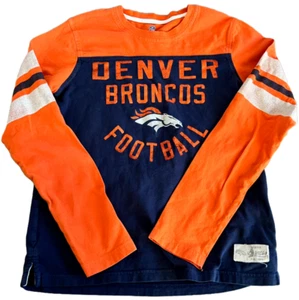 NFL Boy's Medium 10/12 Long Sleeve Denver Broncos T-Shirt - Picture 1 of 4