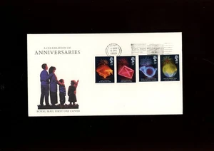 1989 Anniversaries Royal Mail FDC Derbyshire County Council slogan. Cat £50 - Picture 1 of 1