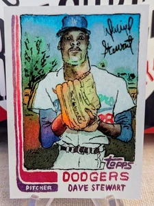 2025 Topps Shoebox Treasures By Andy Friedman Rainbow Foil Dave Stewart /25 - Bild 1 von 2