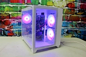 Custom RGB Gaming Desktop PC Intel Core i7 3.40 Quad 32 GB SSD Nvidia RTX 5060 - Picture 1 of 9