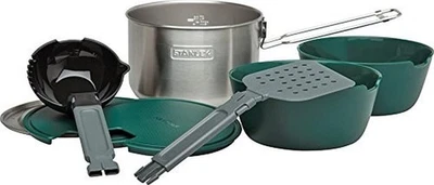 Juego de cocina para acampar al aire libre de acero inoxidable Stanley Adventure 1,58 qt ollas tazón AHORA Foto 1 de 4