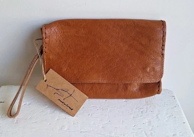 Cartera sin asas Inkolives hecha a mano de cuero Borsellino nueva con etiquetas hecha en Nápoles Italia Foto 1 de 4