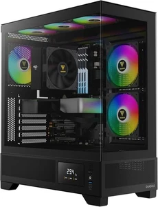 GAMDIAS Mid Tower Gaming Computer Case ARGB PWM Fans (Black) GD-Atlas M1 Black - Picture 1 of 8