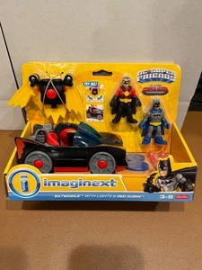 Imaginext Batmobil mit Lichtern & Red Robin Batman Set FABRIKVERSIEGELT - Bild 1 von 3