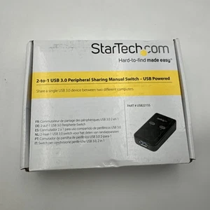 StarTech USB221SS 2-to-1 USB 3.0 Peripheral Sharing Manual Switch - USB Powered - Picture 1 of 3