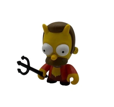 Kidrobot The Simpsons series 1 Devil Ned Flanders 3-inch vinyl figure - Image 1 of 3