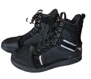 Iron Jias Motorcycle Shoes Wateproof Black XZ007 SIZE 10 US, - Picture 1 of 5
