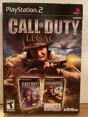 Call of Duty: Legacy (Sony PlayStation 2, 2007) PS2 - Juego de dos juegos Foto 1 de 4