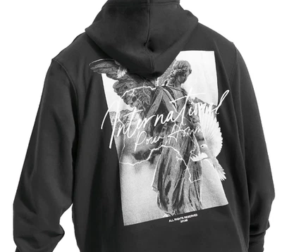 Sudadera con Capucha BoohooMAN Talla Grande Estatua Gráfica Trasera - Negra - Talla XXXXL Foto 1 de 4