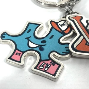 LOUIS VUITTON Authentic MP3453 Porte-Clé LV Puzzle Men Bag Charm Key Chain w/Box - Picture 1 of 6
