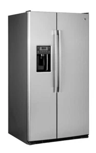 GE 21.9 cu. ft. Side by Side Refrigerator in Stainless Steel - Picture 1 of 4