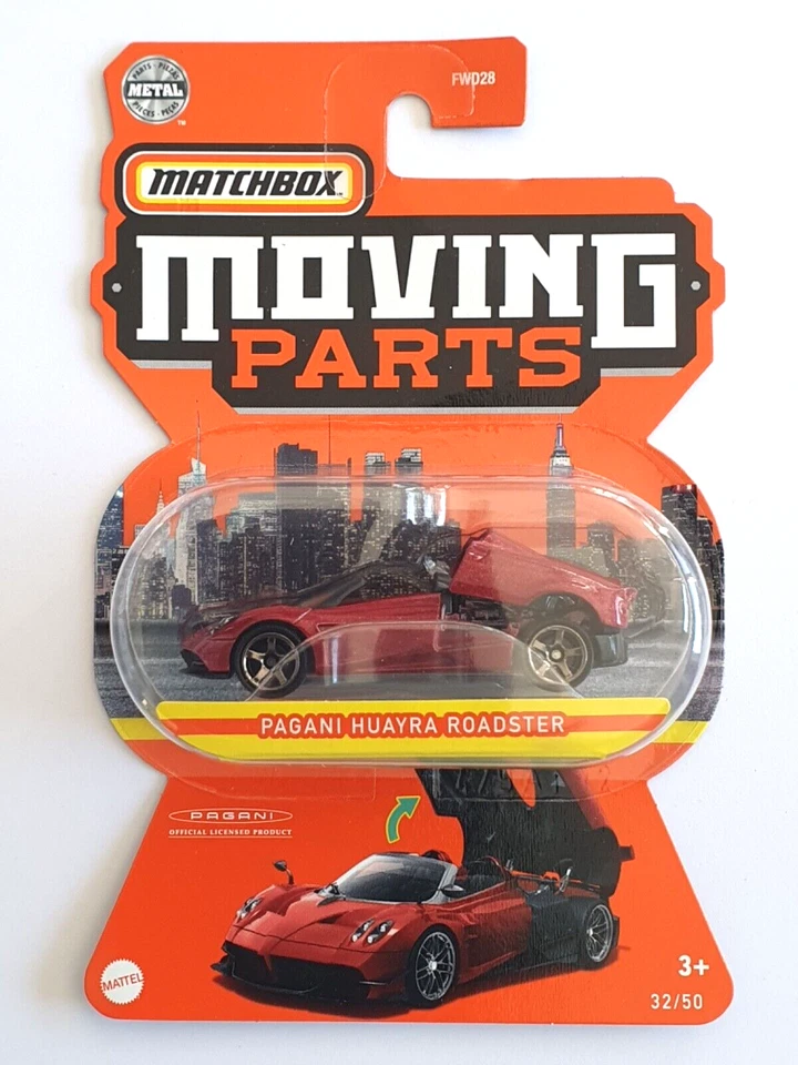 MINIATURE MATCHBOX MOVING PARTS 1/64 PAGANI HUAYRA ROADSTER - Photo 1/1