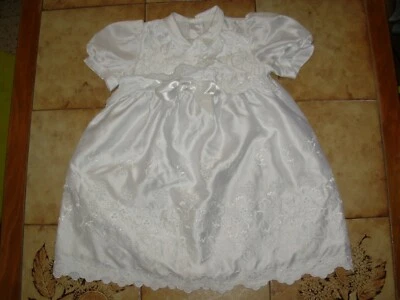 Abito Da Battesimo Cerimonia Bambino Vintage 6/12 Mesi - Immagine 1 di 4