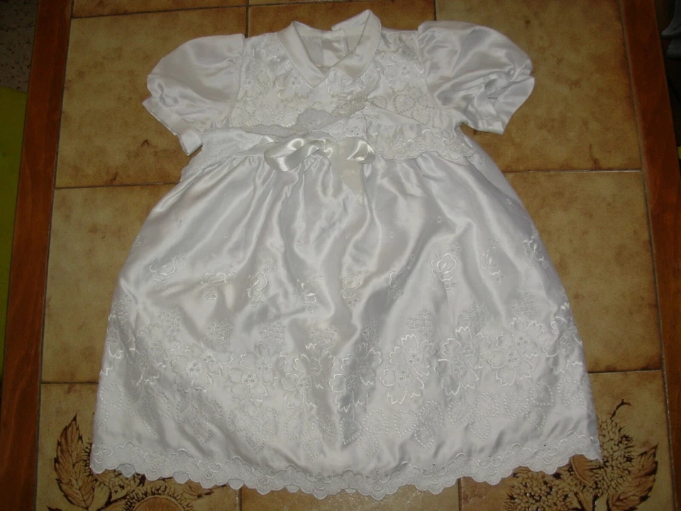 Abito Da Battesimo Cerimonia Bambino Vintage 6/12 Mesi - Immagine 1 di 4