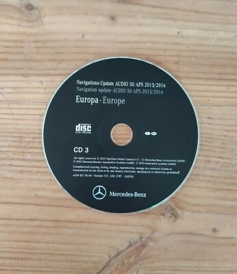 Navigation CD Mercedes AUDIO 50 APS NTG2 CD3 FRANCE MONACO 2015/2016  orange - Bild 1 von 3