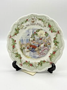 VTG Christmas plate Royal Doulton Brambly Hedge "The Snow Ball" 1984 - Bild 1 von 8