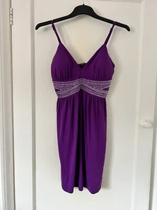 Ann Summers Purple Dress Above Knee Length Size 14UK - Picture 1 of 5