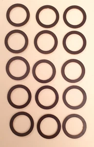 Lot Of 15 Insulating Washers In Bakelite M18 - Picture 1 of 1