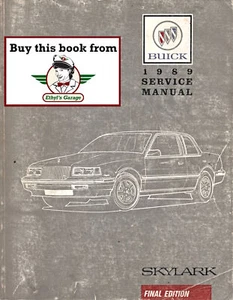 1989 Buick Skylark Factory OEM Shop Service Repair Manual - Picture 1 of 2