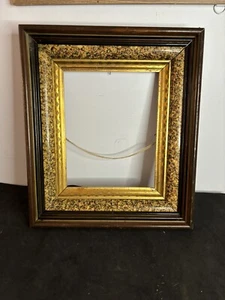 Antique old wooden decorative frame 15”x13” Pic 8x10” 3 Frames Deep Gold - Picture 1 of 14