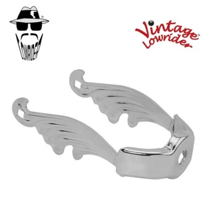 Vintage Lowrider Bicycle Bike Spring Fork WING Extended Crown Chrome. - Picture 1 of 1