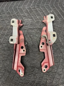 94-04 FORD MUSTANG HOOD HINGES SET PAIR WHITE 95 96 97 98 99 00 01 02 03 - Bild 1 von 5