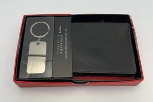 Perry Ellis Portafolio Cuero Pasaporte con Llavero, Negro It/500 - Imagen 1 de 6
