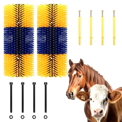 Livestock Scratching Brush 2 Pcs Itch Relief Horse Cow Scratcher Brush 17.5 in - Image 1 of 4