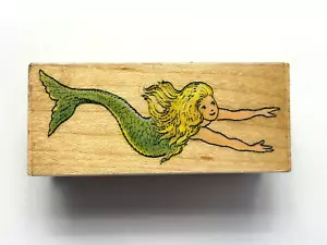 1992 Mermaid Rubber Stamp - 480E - All Night Media - NEW - Picture 1 of 4
