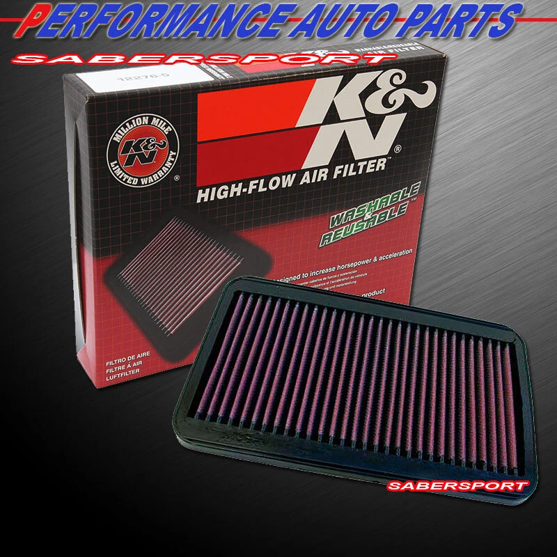 Filtro de admisión de aire de alto flujo K&N 33-2009 para camioneta Toyota 1984-1988 2,4 L y más Foto 1 de 1