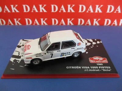 Die cast 1/43 Modellino Auto Citroen Visa 1000 Pistes Rally Monte Carlo 1985 - Immagine 1 di 4