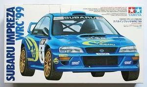 TAMIYA sports car #24218 1/24 SUBARU Impreza WRC 1999 damaged decal model kit - Picture 1 of 12
