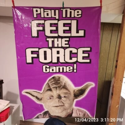36"X48" DE COLECCIÓN STAR WARS YODA TACO BELL Feel The Force Juego Ventana Display 1997 Foto 1 de 4