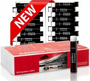 BPV - 20 AMINO LIQUID ampollas para beber - aminoácidos, BCAA, EAA - sabor cereza - Imagen 1 de 7